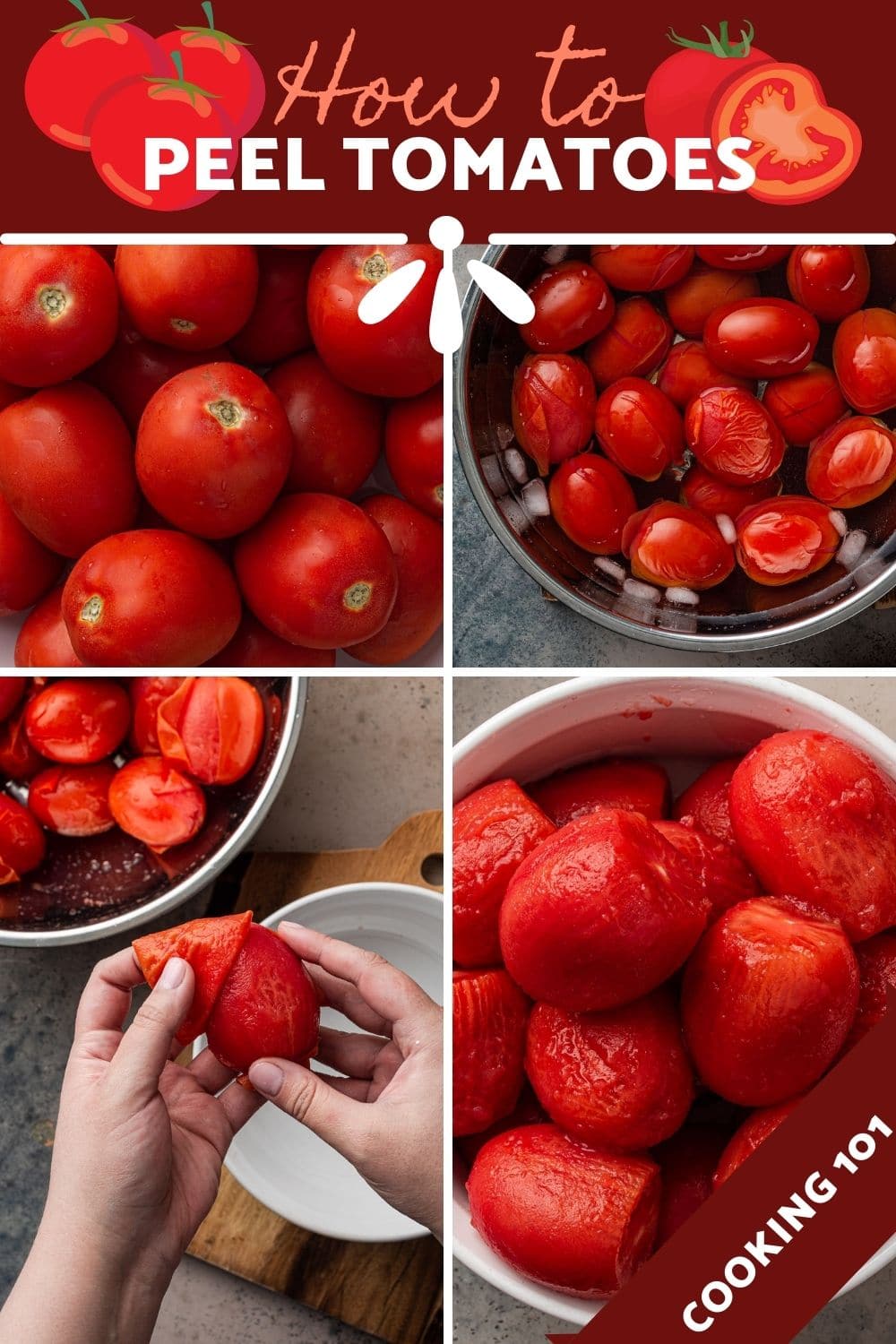 How to peel tomatoes (Blanching Method) Olivia's Cuisine