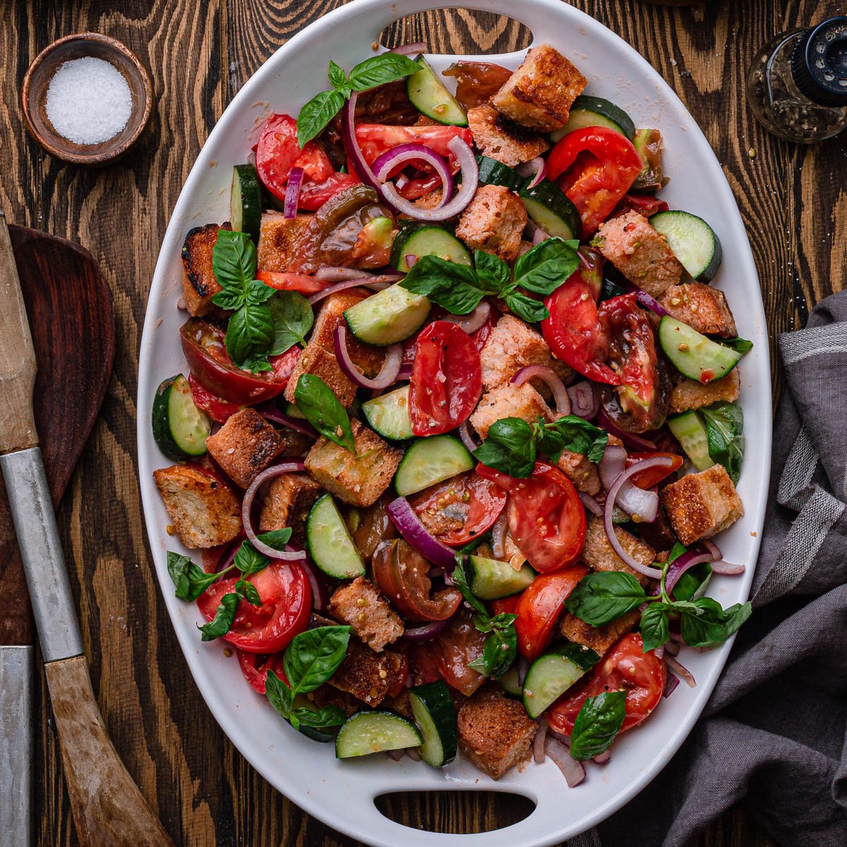 Panzanella Salad (Tuscan Bread and Tomato Salad) - Olivia&amp;#39;s Cuisine