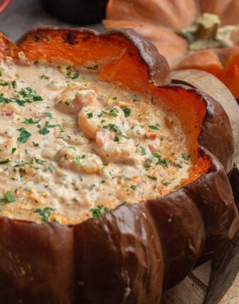 Camarão na Moranga (Brazilian Shrimp Stuffed Pumpkin)