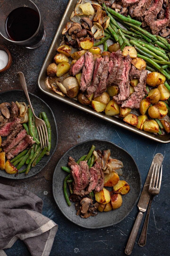Steak Sheet Pan Dinner - one pan! Recipe - Rachel Cooks®
