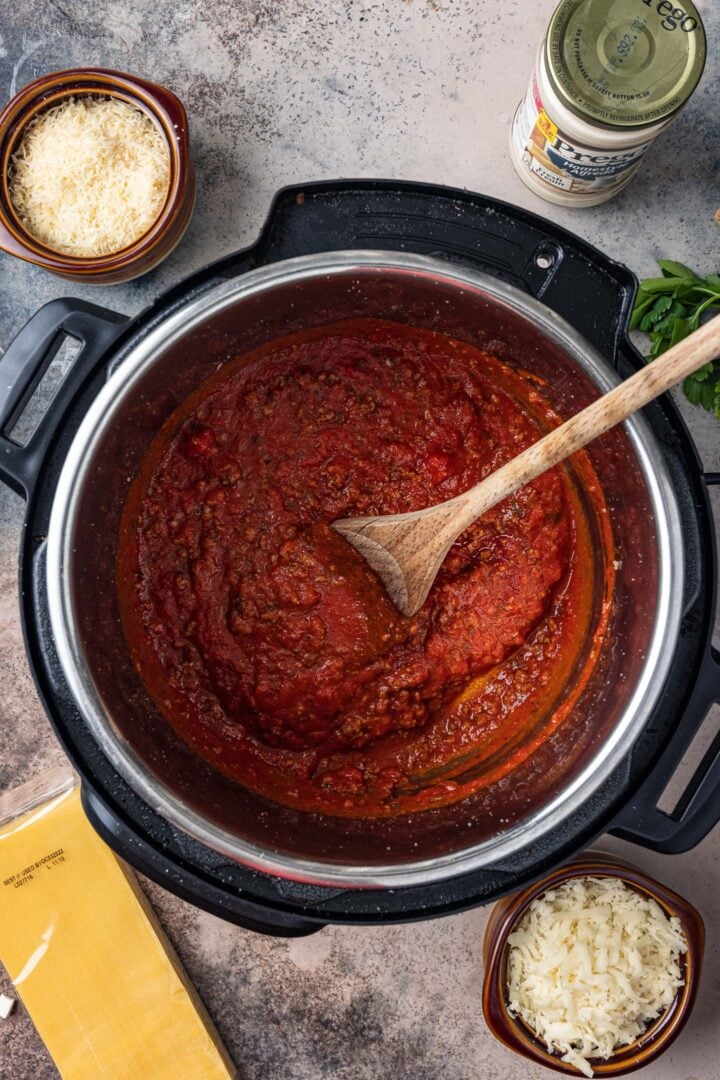 Pressure Cooker Lasagna Recipe  Prepless   - 55