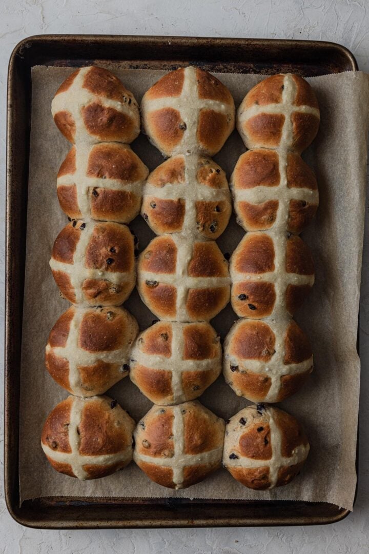 Hot Cross Buns Recipe  So fluffy   - 57