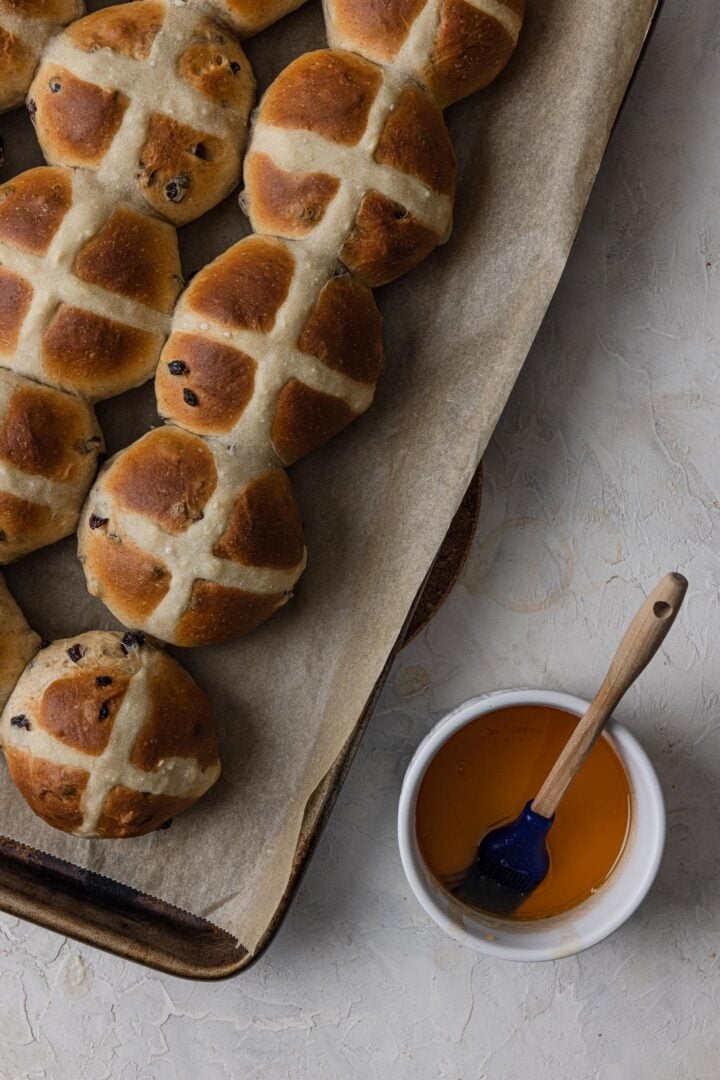 Hot Cross Buns Recipe  So fluffy   - 47