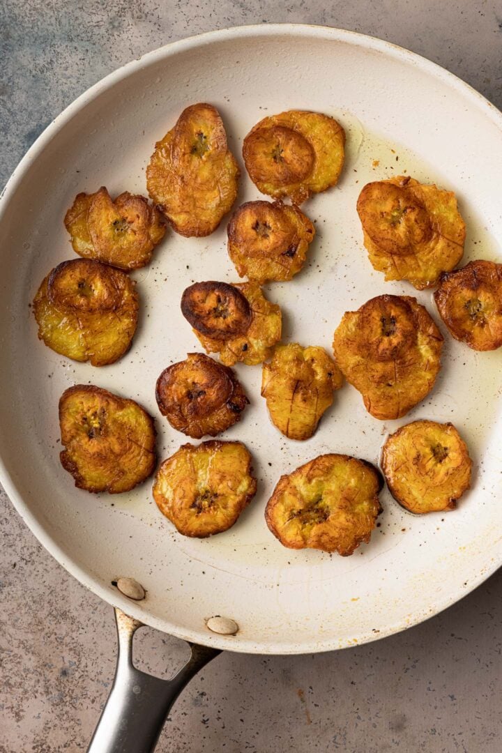 Double fry tostones.