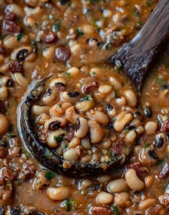 Black-Eyed Peas with Bacon and Sausage