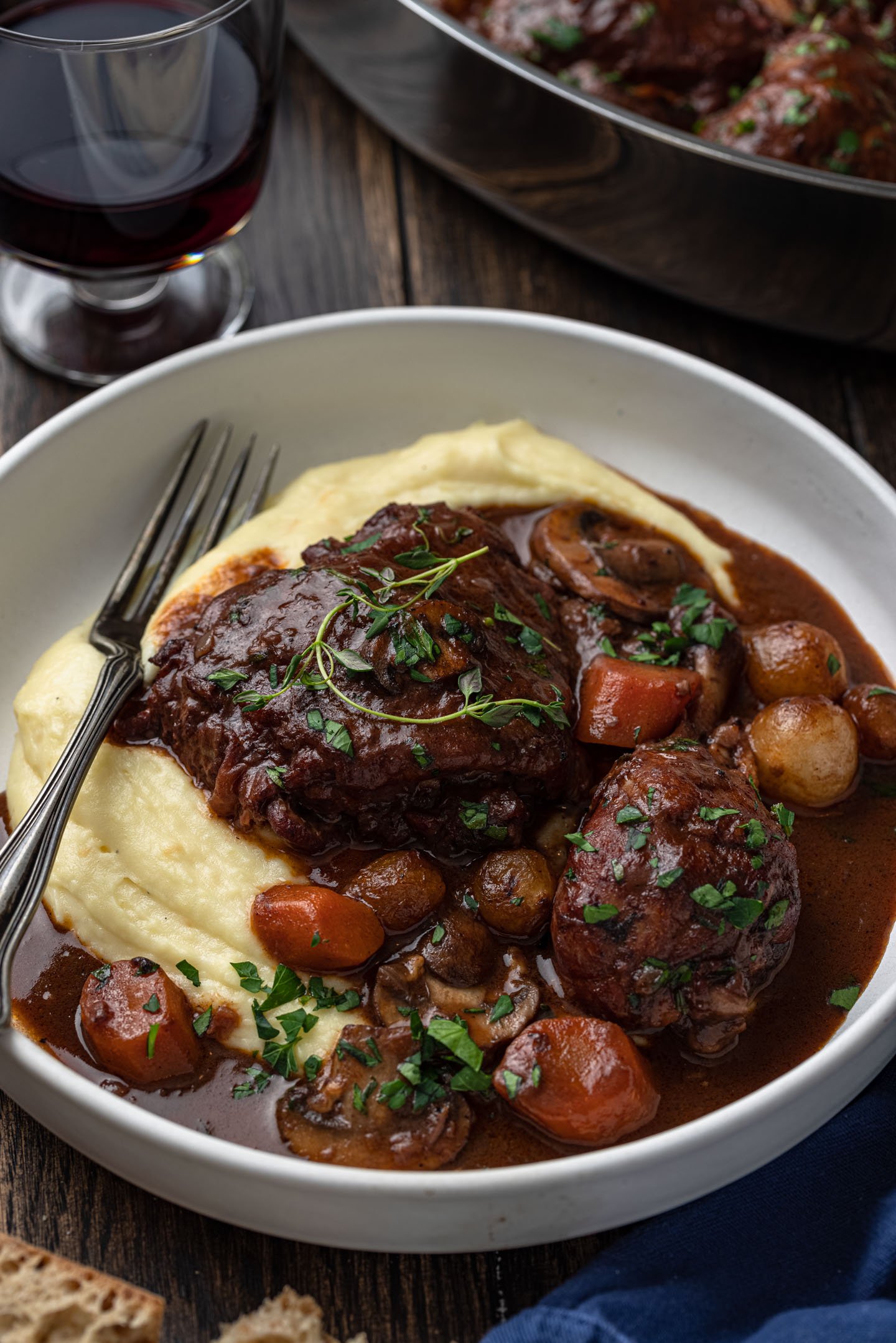 Coq au Vin Broth Fondue Recipe