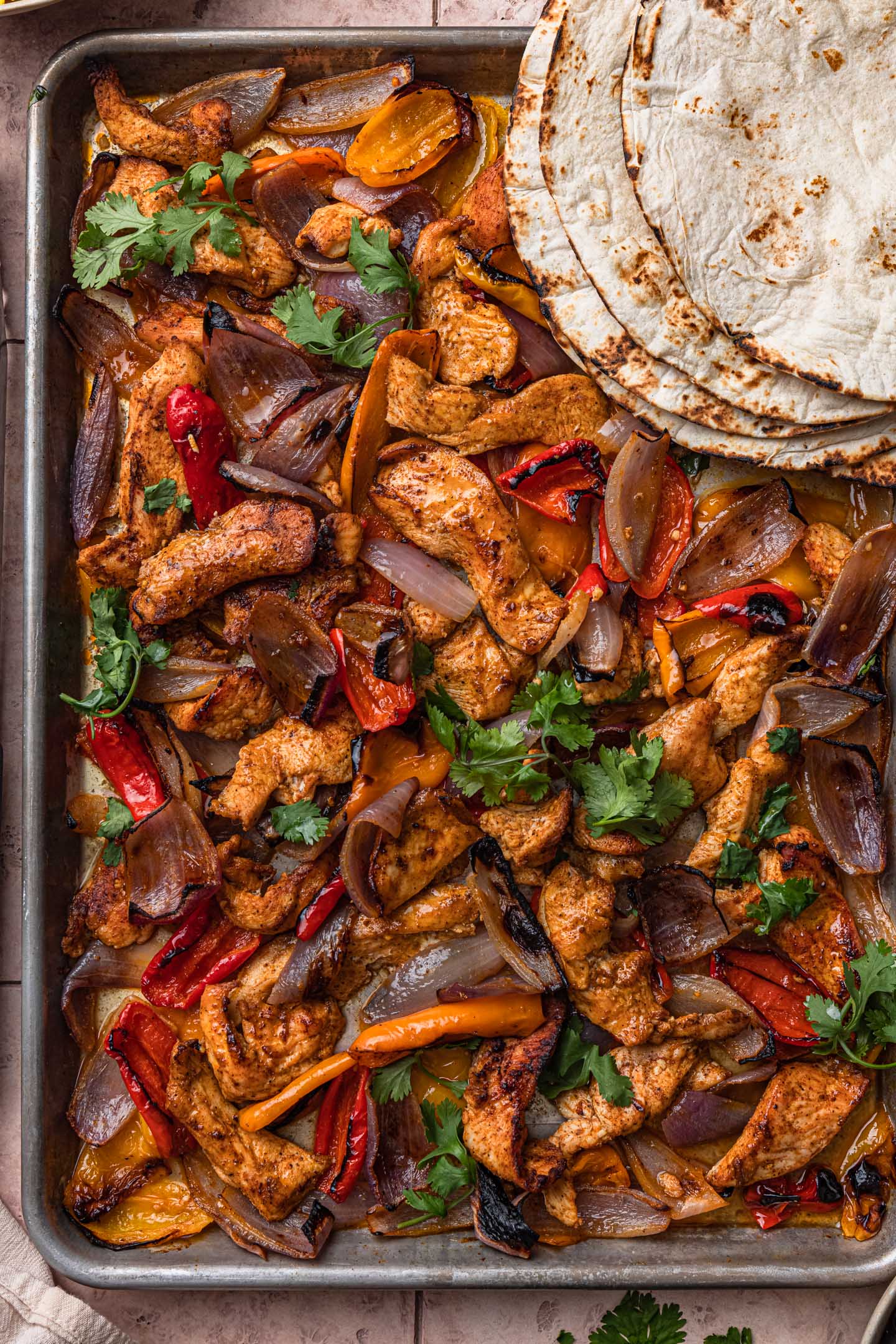 Best Sheet-Pan Chicken Fajitas Recipe - How To Make Sheet-Pan Chicken  Fajitas