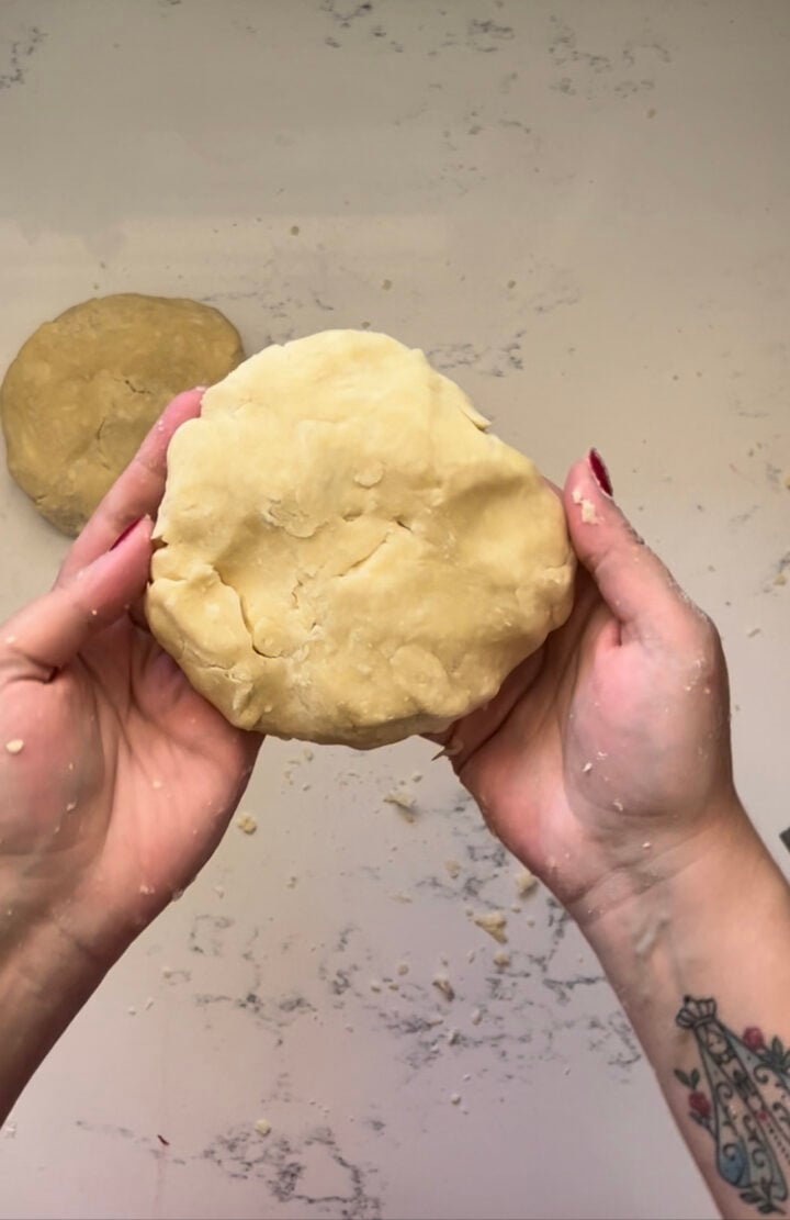 A disk of pie dough.
