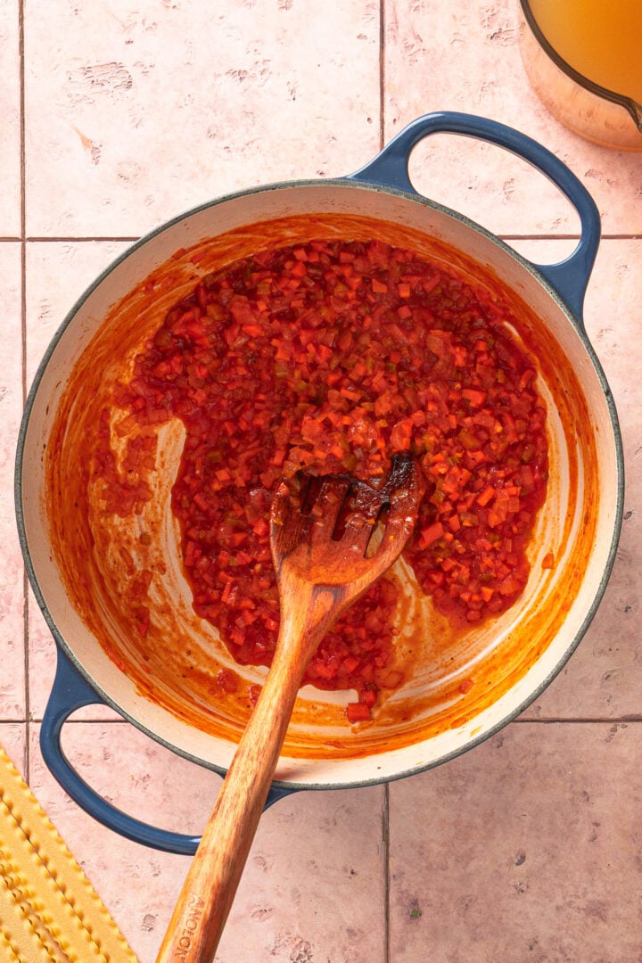 Cooking until most of the wine evaporates